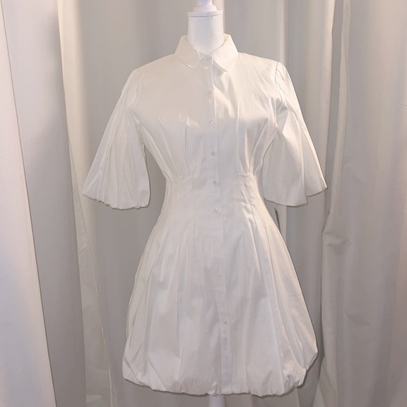 Elegant white dress - Picture 4 of 7